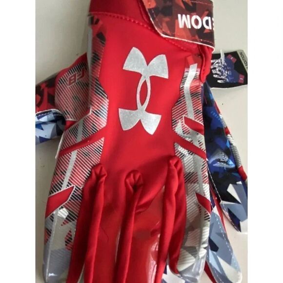 Under Armour F8 Novelty Football Gloves Freedom Limited Edition Men’s Sz XL NEW - Picture 10 of 11